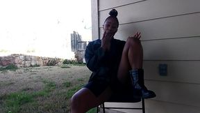 SweetTeenFindsSolace: Smokin' & Fingerin' Solo