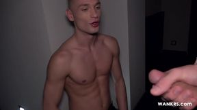 Femboy Nico Vegas on his knees