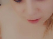 sexy onlyfans young milf girl rubbing her body in the shower