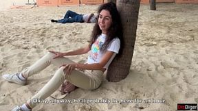 Cheating Wife Gets Gangbanged at the Beach