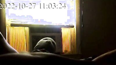 Amateur masked chap is having fun in front of the cam