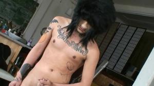 AlternaDudes: Nailed rough together with pierced latino goth