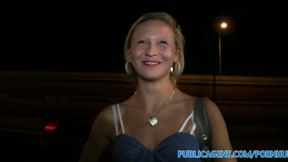 PublicSex Blonde women gets fucked outside next to the road