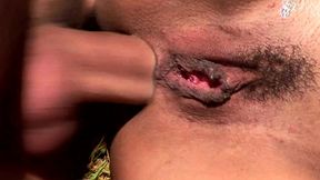 brasilian slut anal sex outdoor with big white cock