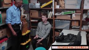 SayUncleNetwork.com - Curly haired twink barebacked by BBC for stealing from him