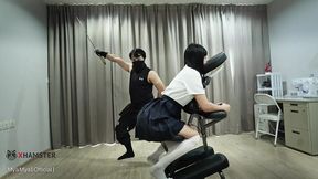 Ninja Style Massage for Horny&#x1F975; Cute Asian Girl