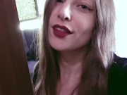 Beautiful Talia Mint teases you in make up and sexy lingerie