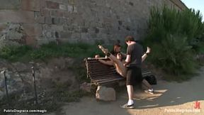 James Deen dominates Salma de Nora's ass&#x1F351; on public streets