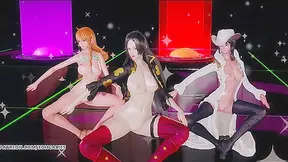 Boa Hancock Nami Share Forbidden Desires with Nico Robin in Hot Tryst