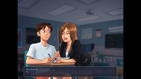 I kiss my Petite French Teacher in class in Summertime sagaI kiss my Petite French Teacher in class in Summertime sagaI kiss my