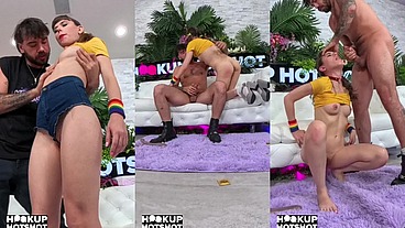 Hungry Newbie Krystal Palmer Deepthroats Nade Nasty's Thick Cock!