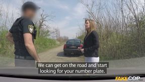 Fake Cop - Amateur Cowgirl Tastes Some Cum