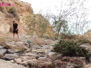 Cruising in public bareback with a str8 boy