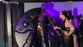 Slave milked on the turntable