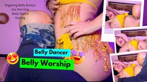 Belly Dancer Belly Worship - Ft: Goddess Marcy and Bk Tickler (720p)