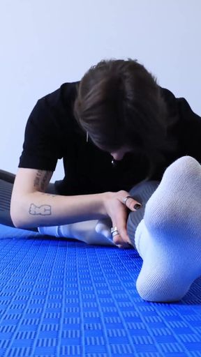 White Socks Goddess in the Gym