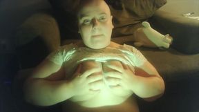 Eerie smoking and tit tease