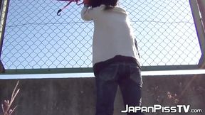 Japanese beauty trapped and drenched in her own fluids with no escape