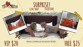 Surprise! - MILF Cum Swap Foursome