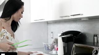 Mylf - Huge Melons Welcomes Her Foster Step Daughter And Step Son With Passionate 3 Way