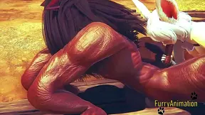 Beast & Bunny Furry Hentai Have Wild Sex On Mountain For Juicy Creampie