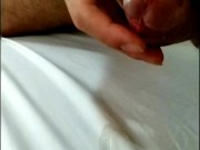 Precum caramel dripping cock