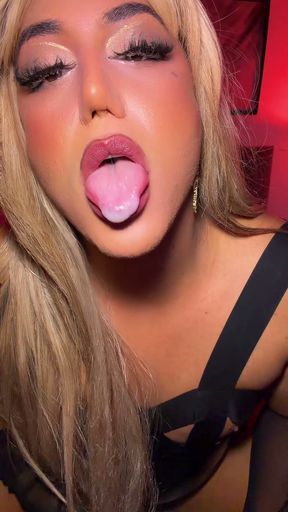Playing with my cock toy