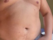 Husky thick Latino wanting some fun