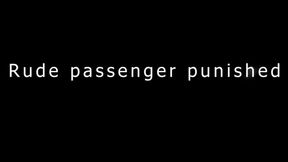 Rude passenger punished