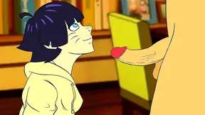 Himawari Takes It All: Steamy Hentai Blows Animated Cock Deepthroat