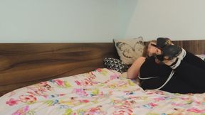 0047 - Trapped in self bondage!