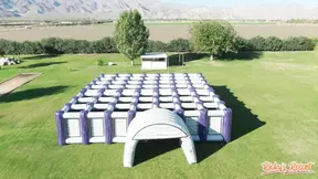 Emma Magnolia gets dirty with a group of hot guys at the resort pool