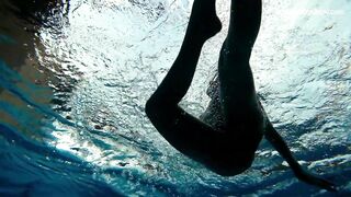 Alla Birtakik Shows Hot Pussy Underwater