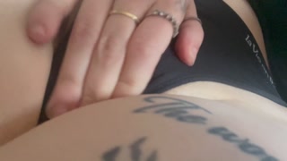 Rub and Cum in Black Panties While Roommates Are Home - XxSliimxX