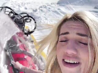 Snowy sex break