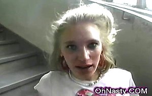 Young sweet blonde gets intense anal