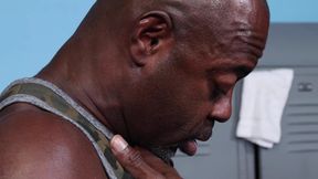 ExtraBigDicks Ebony Daddy Pounds Hairy White Pup Raw