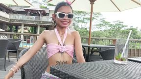 Thinyone loves deep pussy&#x270C; licks and fingers before she welcomes the dick&#x1F32D;