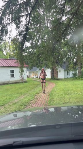 Walking and Posing Outdoors During the Day