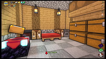 Busty anime girl fucks a sexy watermelon in a parody game