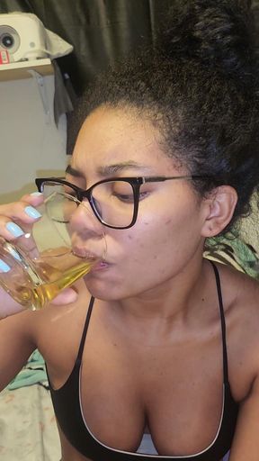 Piss and Cum Surprise 3 Months Pregnant