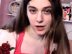 Solo shemale amateur uses toy in ass while masturbating