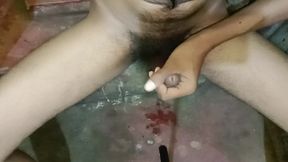 I did a handjob in the bathroom while taking a bath. Part - 2