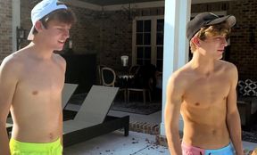 Young Blonde Twink Pool Boy Stepbrothers Sex In Storage Room