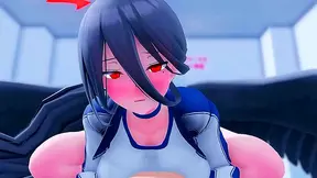 Dreamy Anime Teen Gets Blown Away by College King for Intense Blowjob & FootJob