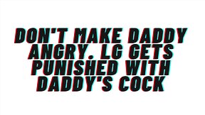 Old and younger ddlg audio porn: dont make daddy angry role play