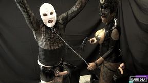the kinky slut queen  dark dea  whip and pegging ass of her slave