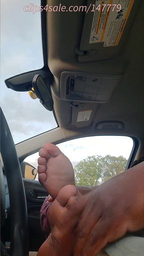 Car Sessions 2 with Dee's Stinky Hood Feet Worship N Footjob