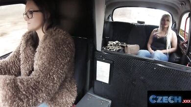 CZECH XXX - Two Czech Lesbians with Great Tits and a GLASS DILDO