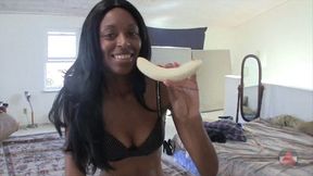 Banana Suck and Doggystyle Thighjob